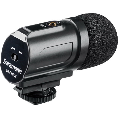 Накамерний мікрофон Saramonic SR-PMIC2 Mini Stereo Condenser Microphone with Integrated Shockmount (SR-PMIC2) | Saramonic