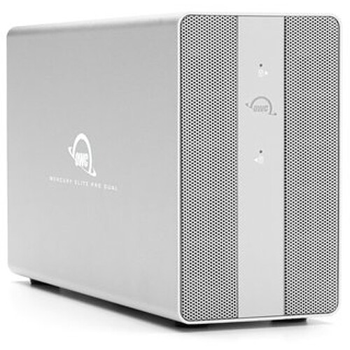 Зовнішній накопичувач OWC Mercury Elite Pro Dual 24TB 2-Bay USB 3.2 Gen 2 RAID Array with 3-Port Hub (2 x 12TB) (OWCMEDCH7T24) | OWC