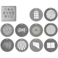 Набір гобо Nanlite Bowens Projection Attachment Gobo Set 1 (10-Pack) (AS-GB-B-SET1)