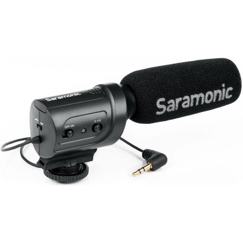 Накамерный микрофон Saramonic SR-M3 Mini Directional Condenser Microphone with Integrated Shockmount (SR-M3) | Saramonic