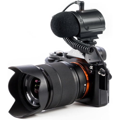 Накамерний мікрофон Saramonic SR-PMIC2 Mini Stereo Condenser Microphone with Integrated Shockmount (SR-PMIC2) | Saramonic