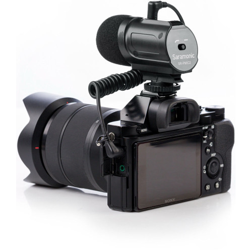 Накамерний мікрофон Saramonic SR-PMIC2 Mini Stereo Condenser Microphone with Integrated Shockmount (SR-PMIC2) | Saramonic