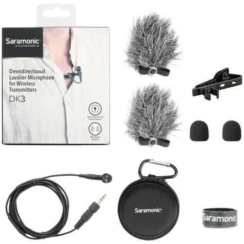 Микрофон Saramonic DK3A Premium Omnidirectional Lavalier Microphone (Locking 3.5mm TRS Connector) (DK3A) | Saramonic