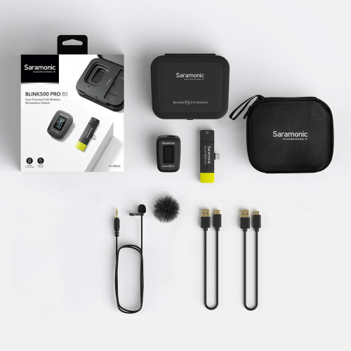 Компактна радіосистема Saramonic Blink 500 Pro B5 Digital Wireless Omni Lavalier Microphone System for USB Type-C Devices (2.4 GHz) (BLINK 500 PRO B5) | Saramonic