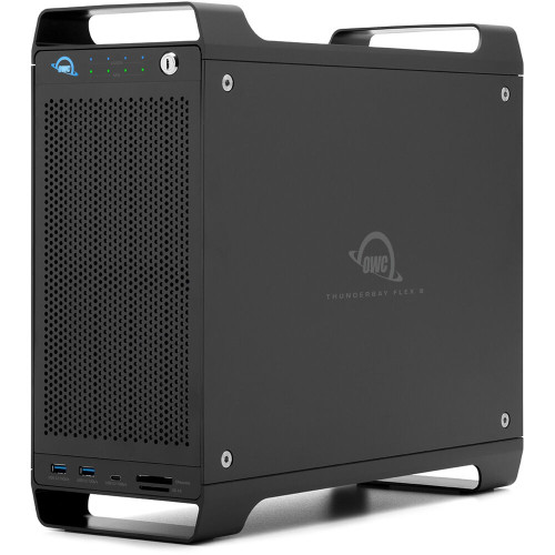 Зовнішній накопичувач OWC ThunderBay Flex 8 80TB 8-Bay Thunderbolt 3 RAID Array (4 x 4TB U.2 SSDs, 4 x 16TB HDDs) (OWCTB3F84N080X) | OWC