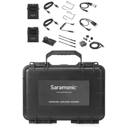 Компактна радіосистема Saramonic UWMIC9 KIT1 Camera-Mount Wireless Omni Lavalier Microphone System (514 to 596 MHz) (UWMIC9 Kit1) | Saramonic