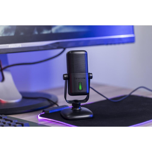 Микрофон Saramonic SR-MV2000 Large-Diaphragm Cardioid USB Microphone for Computers and USB Type-C Mobile Devices (SR-MV2000) | Saramonic