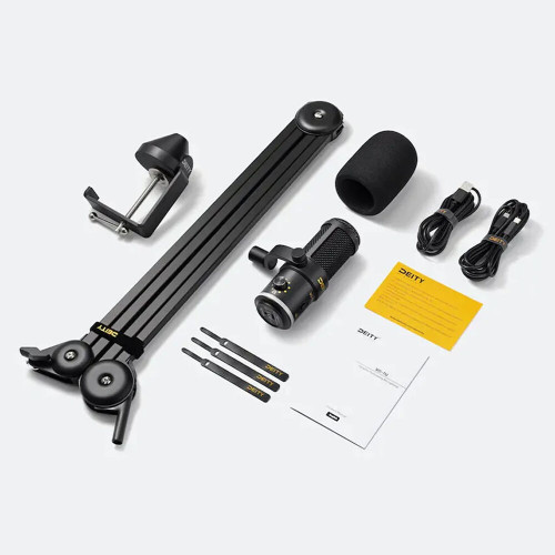 Студійний микрофон Deity Microphones VO-7U Dynamic Supercardioid USB Streamer Microphone Kit with Boom Arm (Black) (DTA0196D23) | DEITY Microphones
