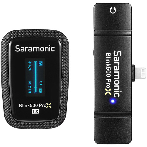Компактна радіосистема Saramonic Blink 500 ProX B3 Digital Wireless Lavalier Microphone System with Lightning Connector (2.4 GHz) (BLINK 500 ProX B3) | Saramonic