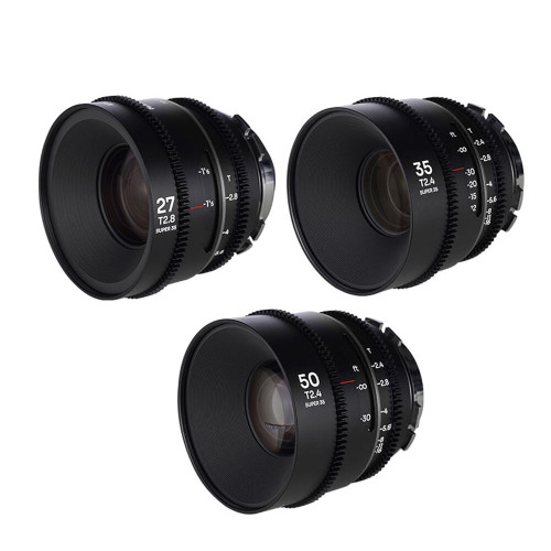 Комплект анаморфних об'єктивів Venus Optics Laowa Nanomorph S35 Anamorphic Prime 3-Lens Bundle (ARRI PL & Canon EF, Silver Flare)(VE273550PLEFS) | LAOWA