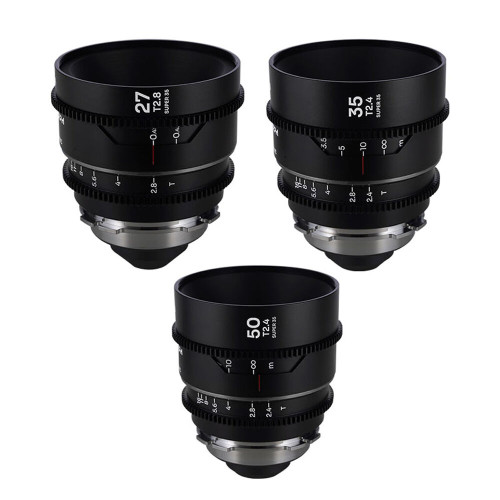 Комплект анаморфних об'єктивів Venus Optics Laowa Nanomorph S35 Anamorphic Prime 3-Lens Bundle (ARRI PL & Canon EF, Silver Flare)(VE273550PLEFS) | LAOWA