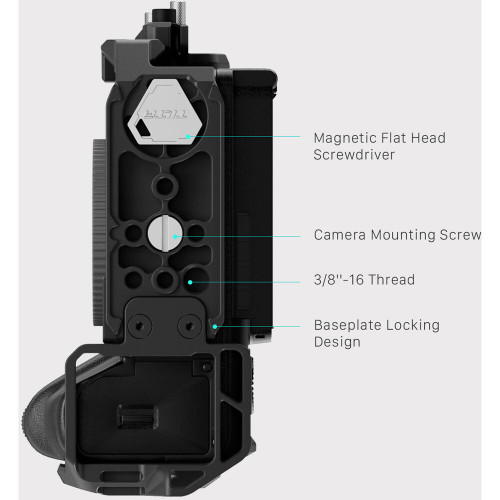 Клітка Tilta Camera Cage Basic Kit v2 for Sony FX3 & FX30 (Titanium Gray) (TA-T16-A-TG) | від бренду Tilta