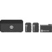 Радіосистема Hollyland LARK MAX Duo 2-Person Wireless Microphone System and Omnidirectional Lavalier Microphone Kit (2.4 GHz, Black) (LARK MAX Duo) | Hollyland