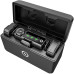 Радіосистема Hollyland LARK MAX Duo 2-Person Wireless Microphone System and Omnidirectional Lavalier Microphone Kit (2.4 GHz, Black) (LARK MAX Duo) | Hollyland