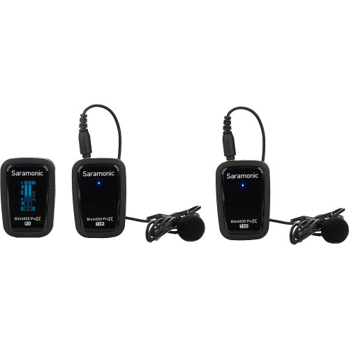 Компактна радіосистема Saramonic Blink 500 ProX B2R 2-Person Digital Camera-Mount Wireless Omni Lavalier Microphone System (Black, 2.4 GHz) (BLINK 500 PROX B2R) | Saramonic