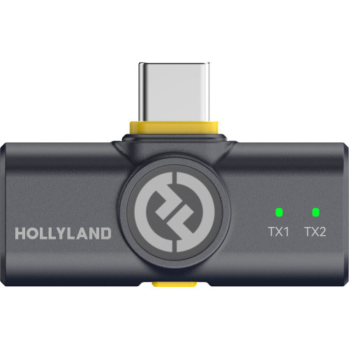Беспроводная микрофонная система Hollyland LARK M2 2-Person Wireless Mini Combo Microphone System (2.4 GHz, Shine Charcoal) (Lark M2 Mini Combo) | Hollyland