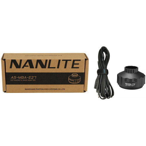 Магнітне кріплення Nanlite E27 Magnetic Mount with Power Cable for PavoBulb 10C (ASMBAE27V2) | Nanlite
