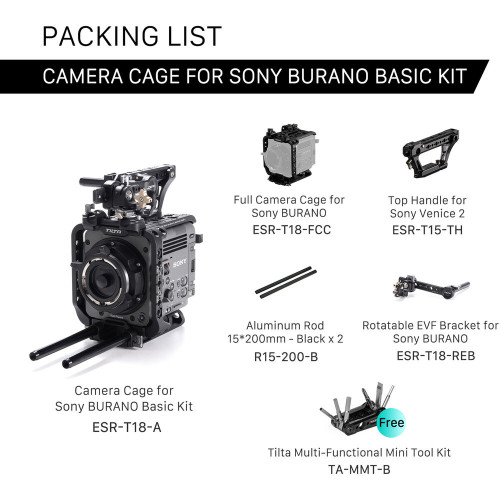 Клітка Tilta Camera Cage Basic Kit for Sony BURANO (ESR-T18-A) | Tilta