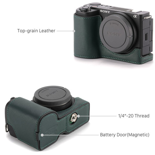 Шкіряний чохол Tilta Leather Camera Case for Sony ZV-E10 II (Green) (TA-T69-LCC-GN) | Tilta