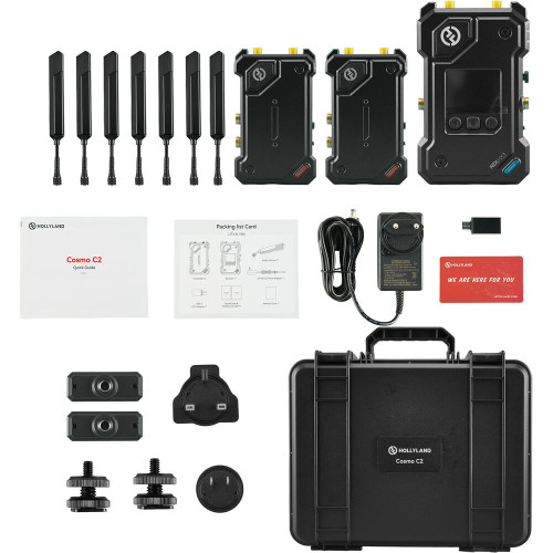 Відеосендери Hollyland Cosmo C2 HDMI/SDI Wireless Video 2-Transmitter System (Cosmo C2 2TX & 1RX) | від бренду Hollyland