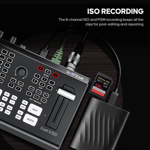 Відеомікшер OSEE GoStream Duet 8 ISO 8-Channel Live Stream Switcher (GoStream Duet 8 ISO) | від бренду OSEE