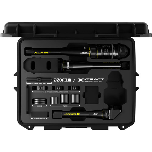 Комплект об'єктивів DZOFilm X-Tract 18-28mm T8 FF Detachable Probe Zoom Macro Lens with Case (0, 90 & 360, ARRI PL, Metric) (DZO-X1828ABCS) | від бренду DZOFilm