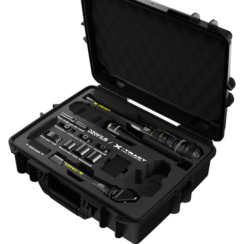 Комплект об'єктивів DZOFilm X-Tract 18-28mm T8 FF Detachable Probe Zoom Macro Lens with Case (0, 90 & 360, ARRI PL, Metric) (DZO-X1828ABCS) | від бренду DZOFilm