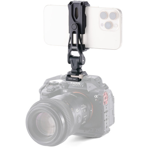 Поворотний тримач для смартфона з адаптером NATO-рейки Tilta Rotatable Phone Mounting Bracket V2 with NATO Mount (TA-PMB5-NTK-B) | від бренду Tilta