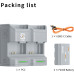 Зарядное устройство ZGCINE Travel Charging Case Kit with 2 NP-FZ100 Batteries (2600mAh, Gray) (PC2-FZ100 Kit2) | ZGCINE