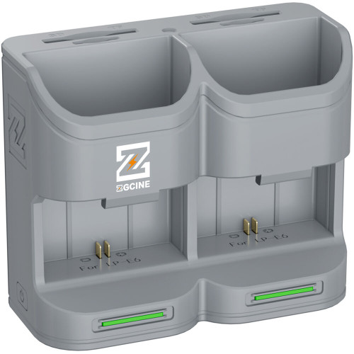 Зарядное устройство ZGCINE Travel Charging Case Kit with 2 LP-E6P Batteries (2600mAh, Gray) (PC2-LPE6P Kit2) | ZGCINE