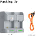 Зарядний пристрій ZGCINE PC2-LPE6 Travel Charging Case for Canon LP-E6/N/NH/E6P Batteries (Gray) (PC2-LPE6) | ZGCINE