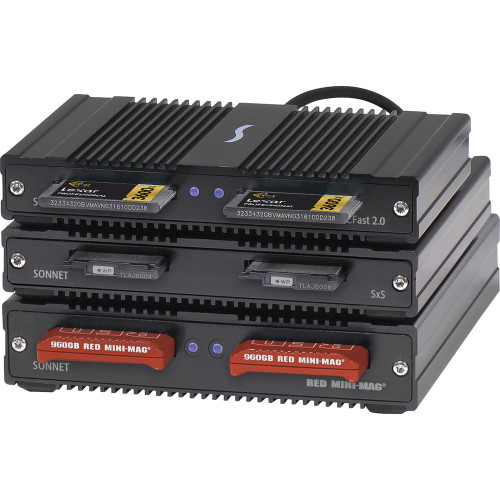 Кардридер Sonnet SF3 Series RED MINI-MAG Card Reader with Thunderbolt 3 (SF3-2RMM) | Sonnet
