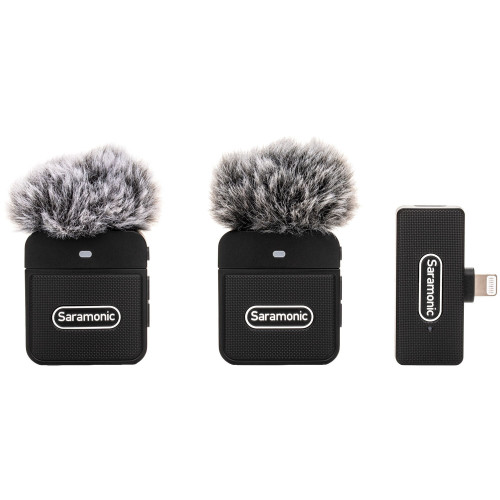 Компактна радіосистема Saramonic Blink 100 B4 2-Person Compact Digital Wireless Clip-On Microphone System with Lightning Connector (2.4 GHz) (Blink 100 B4) | Saramonic