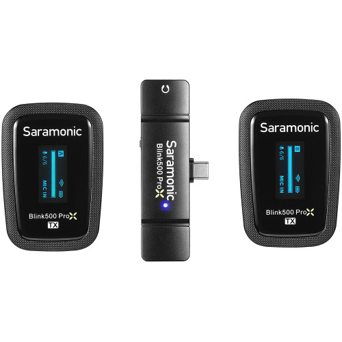 Компактна радіосистема Saramonic Blink 500 ProX B6 Two-Person Digital Wireless Lavalier Microphone System with USB-C Connector (2.4 GHz) (BLINK 500 ProX B6) | Saramonic