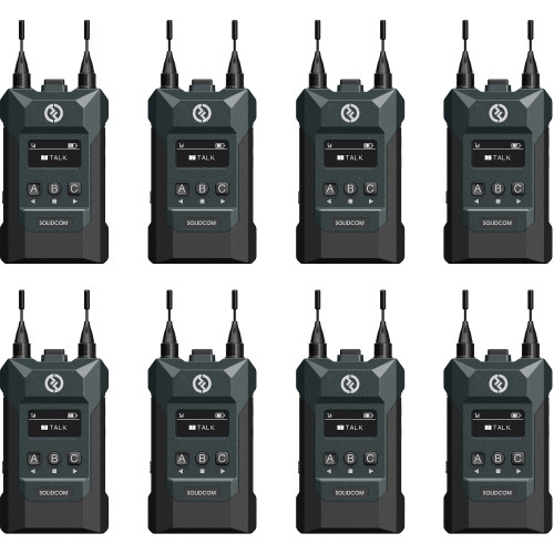 Внутрішній зв'язок Hollyland Solidcom M1 Full-Duplex Wireless Intercom Solution (8 Beltpacks) (HL-Solidcom M1-8B) | Hollyland