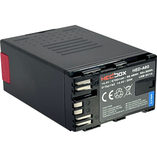 Акумулятор Hedbox High-Capacity Rechargeable Battery Pack for Canon BP-A (6700mAh)(HED-A60) | Hedbox