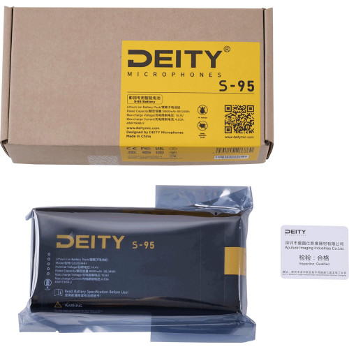 Аккумулятор Deity Microphones S-95 Smart Battery (DTS0287D68) | DEITY Microphones