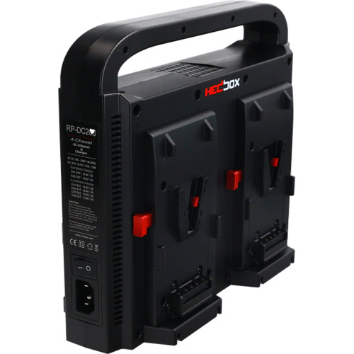 Зарядний пристрій Hedbox Quad Digital V-Mount Battery Charger with Power Bank Function (HED-DC-200V) | Hedbox