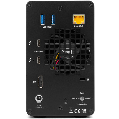Зовнішній накопичувач OWC Gemini 24TB 2-Bay Thunderbolt 3 Raid Array (2 x 12TB) (OWCTB3GM000H24) | OWC