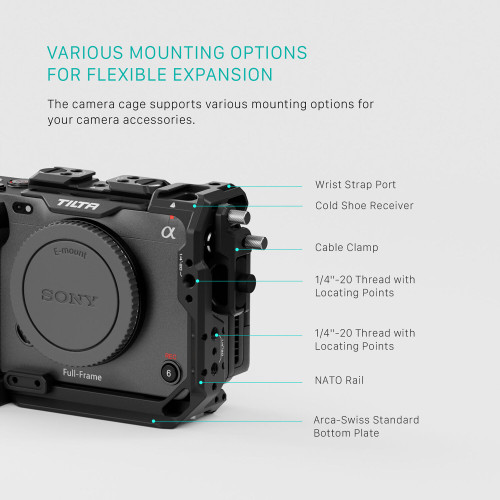 Комплект Tilta Camera Cage Lightweight Kit v2 for Sony FX3 & FX30 (Black) (TA-T16-B-B) | Tilta