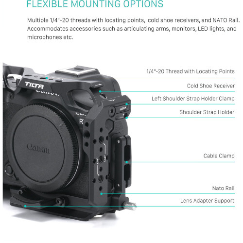 Клітка Tilta Full Camera Cage for Canon R7 (Black) (TA-T59-FCC-B) | Tilta