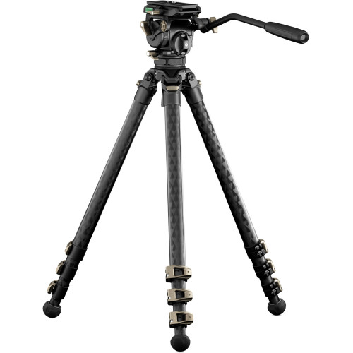 Штатив (комплект) Tilta 75mm Cine Fluid Head with 3-Stage Carbon Fiber Tripod Legs (8 Kg Load, Space Gray) (TT-CT08-75-SG) | Tilta