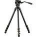 Штатив (комплект) Tilta 75mm Cine Fluid Head with 3-Stage Carbon Fiber Tripod Legs (8 Kg Load, Space Gray) (TT-CT08-75-SG) | Tilta