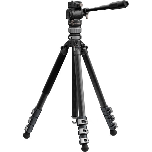 Штатив (комплект) Tilta Travel Video Fluid Head with 3-Stage Carbon Fiber Legs (5KG) - Space Gray (TT-VT05-FB-SG) | Tilta