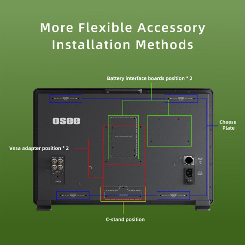 Відеомонітор OSEE 22' Mega 22S Production Monitor with V-Mount Kit (Mega 22S KIT) | від бренду OSEE