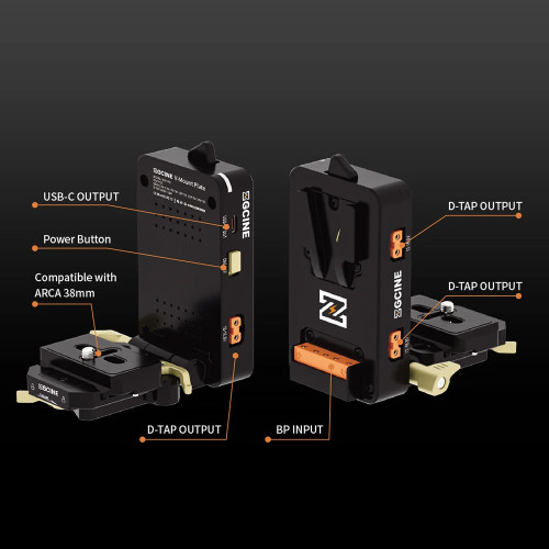 Батарейная площадка ZGCINE VM-VP4 Quick Release V-Mount Battery Plate (VM-VP4) | ZGCINE