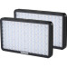 Портативна світлодіодна панель Aputure Amaran Pano 60c RGB COB Mobile Light Panel (2-Light Kit, Charcoal) (MP0101009B) | Aputure