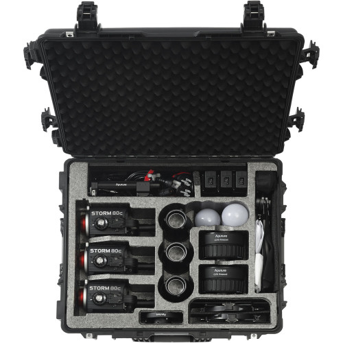 Студийное освещение (комплект) Aputure Storm 80c LED Monolight 3-Light Kit (AP0700012J) | Aputure