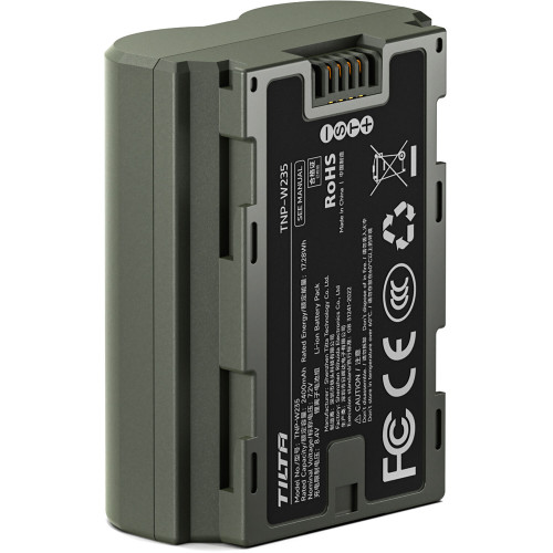Аккумулятор Tilta NP-W235 Battery with USB-C Input (2400mAh) for Fujifilm Cameras – Green (TNP-W235-GN) | Tilta
