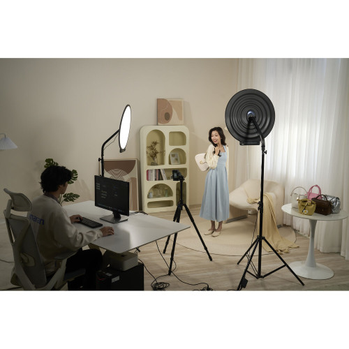 Cветодиодная панель Aputure Amaran Verge Max Bi-Color Round LED Light Panel (Charcoal) (MP0101008E) | Aputure